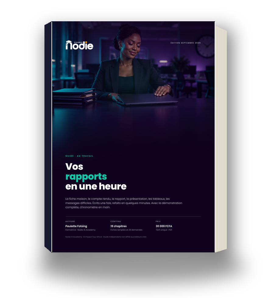 Couverture du guide Vos rapports en une heure